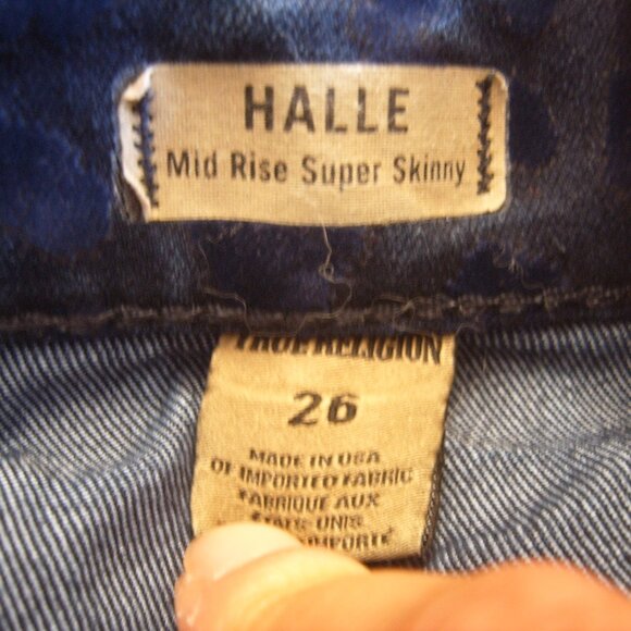 Like New Excellent Condition True Religion Women Jeans sz 26 Made in USA - Picture 3 of 4